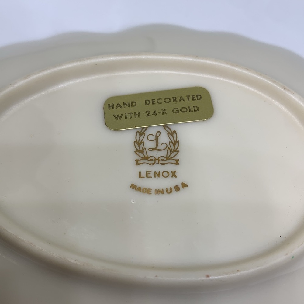 Lenox leaf dish. - Picture 4 of 7